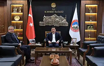 Vali Çiçek, İl Emniyet Müdürü Sinan Ergen'i kabul etti