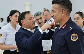 Vali Çiçek, Rütbe Terfi Töreni'ne katıldı