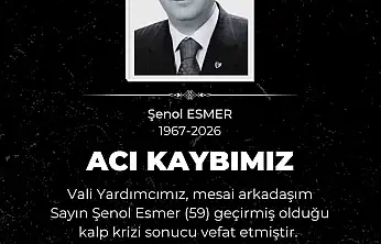 Vali Çiçek'ten Vali Yardımcısı Şenol Esmer'in ölümüyle ilgili açıklama