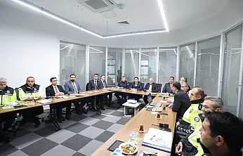 Vali Çiçek ve Başkan Büyükkılıç Trafik Kontrol Merkezi'nde