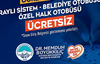 YKS adaylarına ulaşım ücretsiz