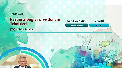 AB tescilli Kayseri pastırması için özel kurs