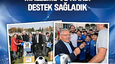 Başkan Büyükkılıç'tan amatör spora 5.6 milyon TL'lik dev destek