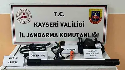 Kaçak kazı yapan şahıslara suçüstü: 3 gözaltı