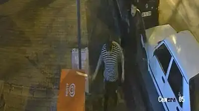 Kayseri'de 2 kişinin yaralandığı bıçaklı kavga kamerada