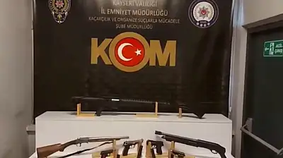 Kayseri'de silah ticareti yapan 2 şahıs yakalandı