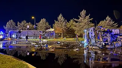 Kayseri'deki kazada faciadan dönüldü