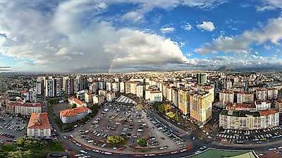 Kayseri semalarında gökkuşağı güzelliği