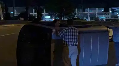 Kaza yaptığı aracıyla gitmek istedi, ekiplere zor anlar yaşattı