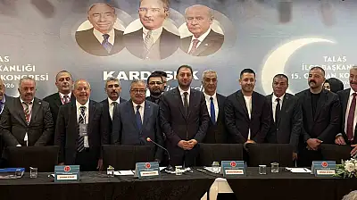 MHP Talas İlçe Başkanlığı'nda Kayhan Saraç güven tazeledi