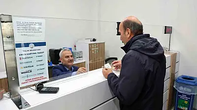 Talas Belediyesi'nde hafta sonu vezneler açık