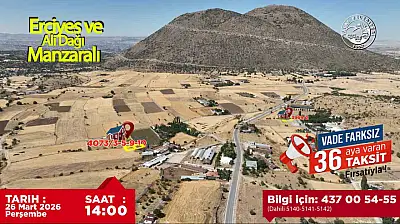 Talas'ın villa parseli fırsatında sona doğru