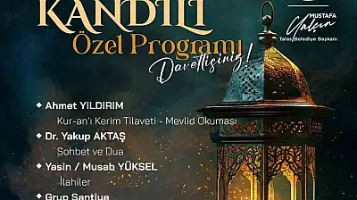 Talas'ta Mevlid Kandili özel programı