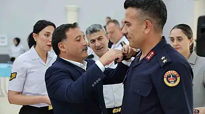 Vali Çiçek, Rütbe Terfi Töreni'ne katıldı