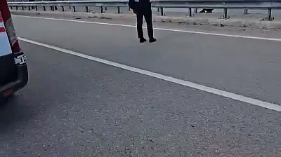Viyadükten atlamak isteyen şahsı kaymakam ikna etti