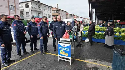 Zabıta ekiplerinden fırın, pazar ve market denetimi