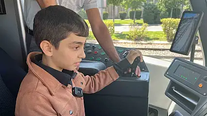 Tramvay tutkunu Miraç'ın hayali gerçek oldu
