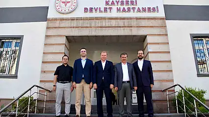 Yeşilhisar heyetinden Başhekim Çöl'e ziyaret