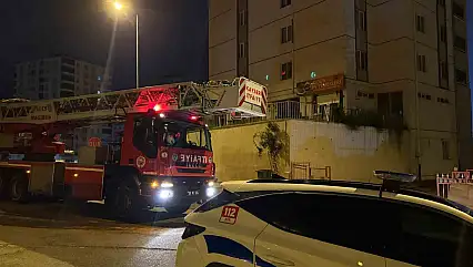 Kayseri'de 10 katlı binada yangın paniği