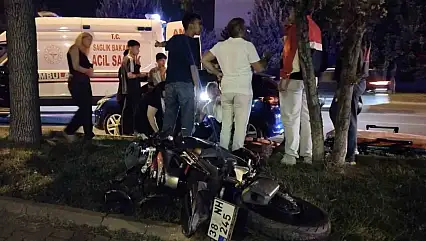 Kayseri'de otomobille motosiklet çarpıştı: 1 yaralı