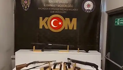 Kayseri'de silah ticareti yapan 2 şahıs yakalandı