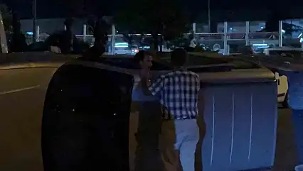 Kaza yaptığı aracıyla gitmek istedi, ekiplere zor anlar yaşattı