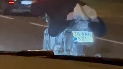 Motosiklet üzerinde akrobatik hareketler yapan şahsa 46 bin TL ceza