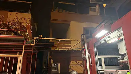 Mutfakta çıkan yangın korkuttu