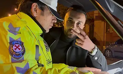 'Dur' ihtarına uymayan alkollü sürücünün rahatlığı pes dedirtti