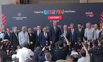 Bakan Ersoy ve Başkan Büyükkılıç, Türkiye Kültür Yolu Festivali'nin startını verdi