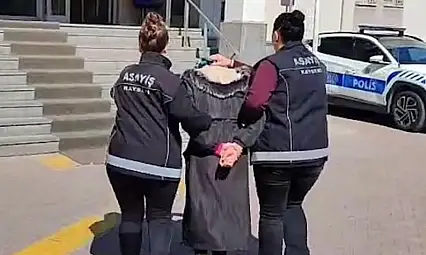 Kayseri'de 15 yıl kesinleşmiş hapis cezası bulunan kadın yakalandı