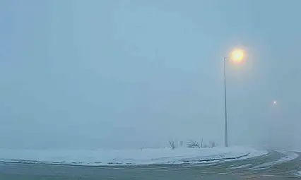 Kayseri'de görüş mesafesine sis engeli