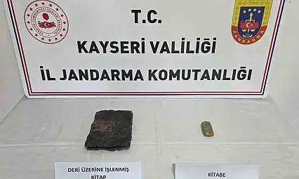 Kayseri'de tarihi eser operasyonu