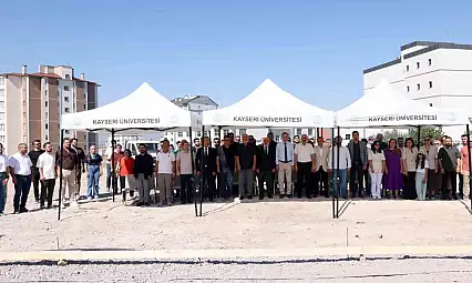 Kayseri Üniversitesi'nde Bilişim Teknolojileri MYO Binasının Temel Atma Töreni gerçekleştirildi