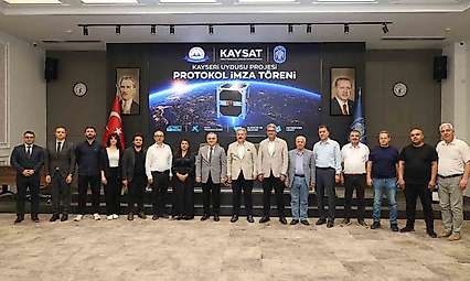 Meteoroloji uydusu KAY-SAT için Melikgazi Belediyesi'nde işbirliği protokolü