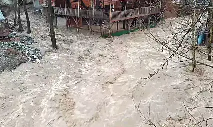 Yahyalı'daki selden yeni görüntüler ortaya çıktı