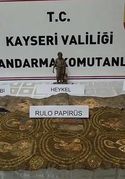 Kayseri'de tarihi eser operasyonu: 1 gözaltı
