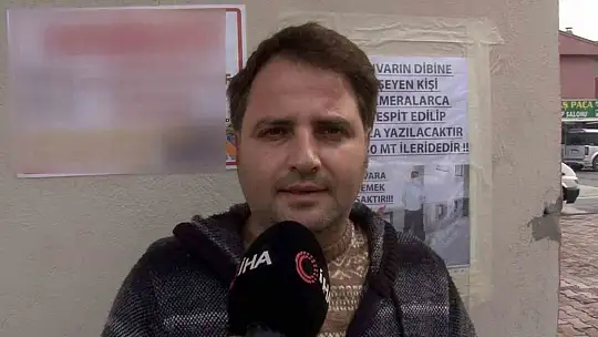 'Duvarlar tuvalet değildir' afişi