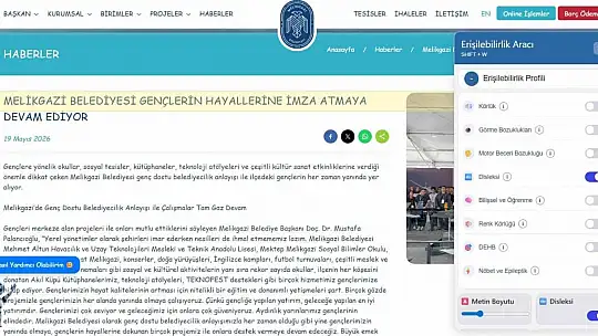 'Engelsiz Dijital Dönüşüm' Melikgazi'de başladı