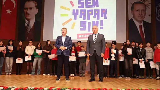 'Sen Yaparsın Melikgazi'de başarılı olan küçük müzisyenler ödüllerini aldı