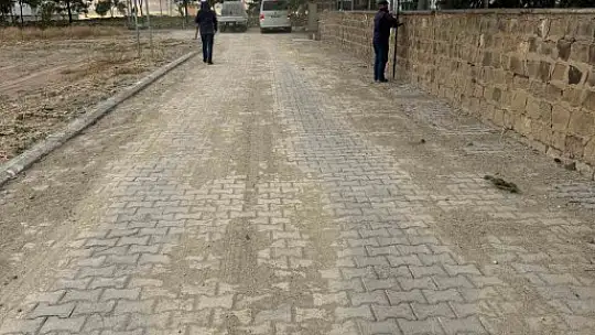 17 kırsal mahalleye 50 bin metrekarelik kilitli parke yatırımı