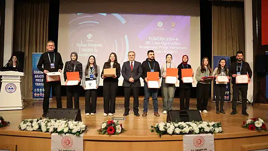 56. Lise Öğrencileri Araştırma Projeleri Kayseri Bölge Yarışması ödül töreni düzenlendi