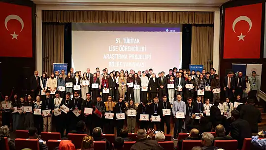 57. TÜBİTAK Lise Öğrencileri Araştırma Projeleri Yarışması'nda  ödüller sahiplerini buldu