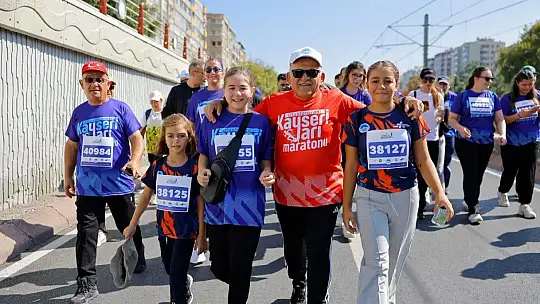 6. Uluslararası Kayseri Yarı Maratonu coşkuyla koşuldu