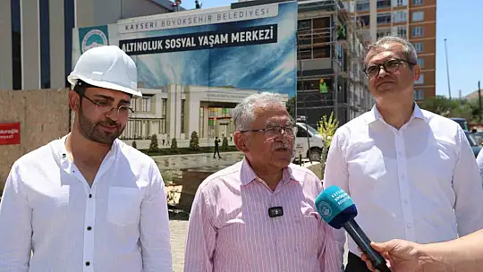 Altınoluk Sosyal Yaşam Merkezi'ni inceleyen Başkan Büyükkılıç'tan 'eser ve hizmet siyaseti' vurgusu