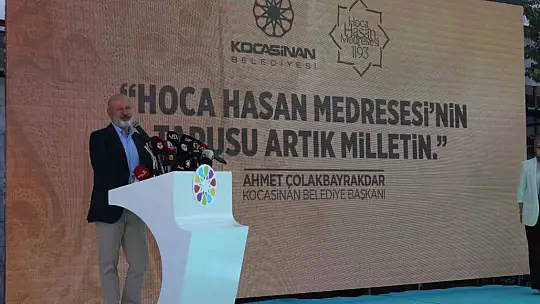 Anadolu Selçuklularının Kayseri'deki ilk medresesi yeniden ayağa kalkacak