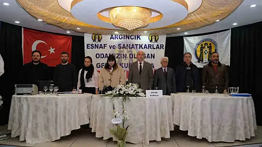 Argıncık Esnaf Odası'nda Akpınar güven tazeledi