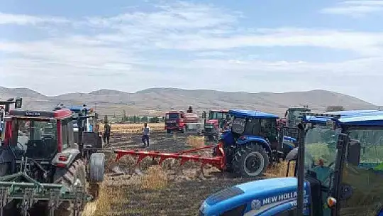 Aynı ilçede bir ekili arazi daha yandı