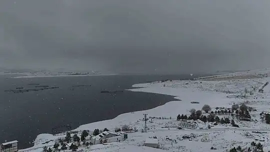 Bahçelik Barajı'nda kış güzelliği