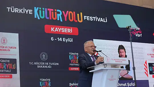 Bakan Ersoy ve Başkan Büyükkılıç, Türkiye Kültür Yolu Festivali'nin startını verdi